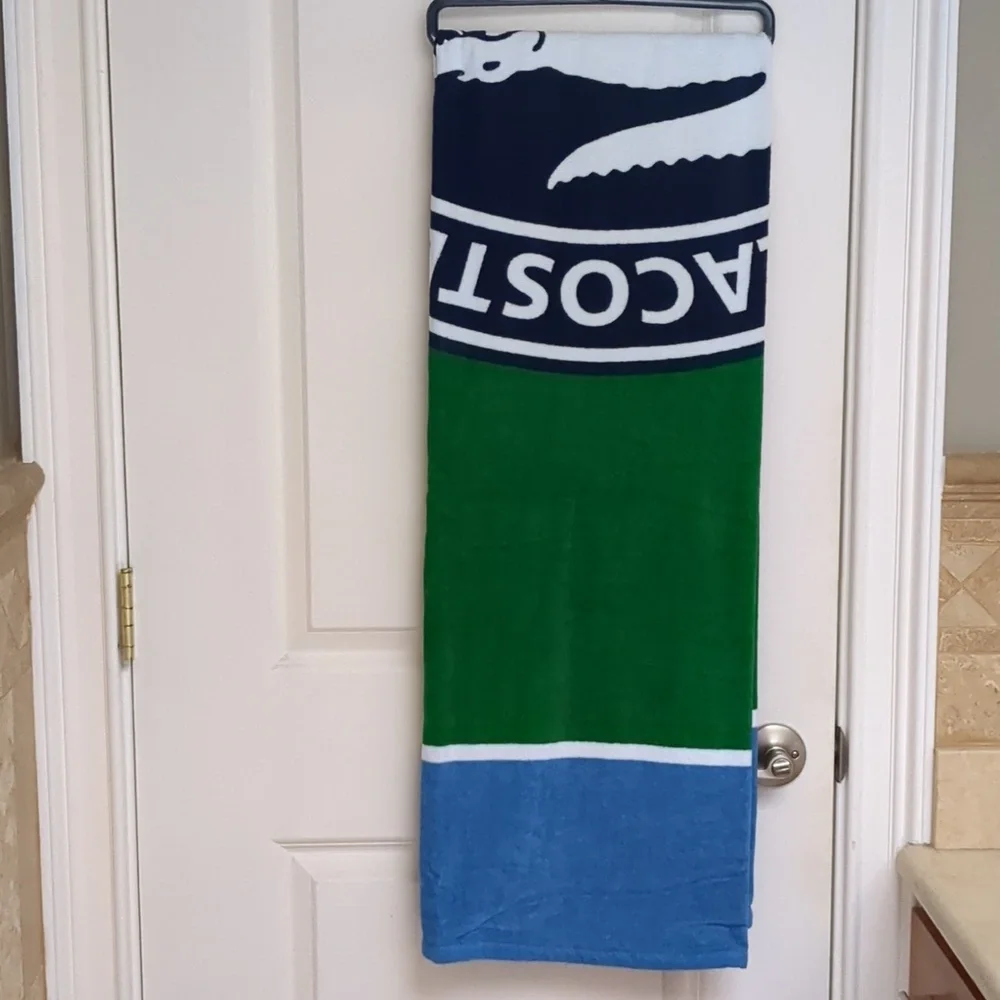 Lacoste 100% Cotton Beach Towel, 36